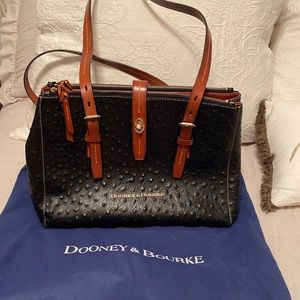 Dooney & Bourke ostrich skin handbag
